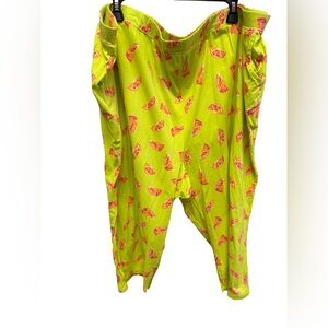1057 / Catherine’s Orange Slice Print Pajama Capris Size 4X (30/32W)